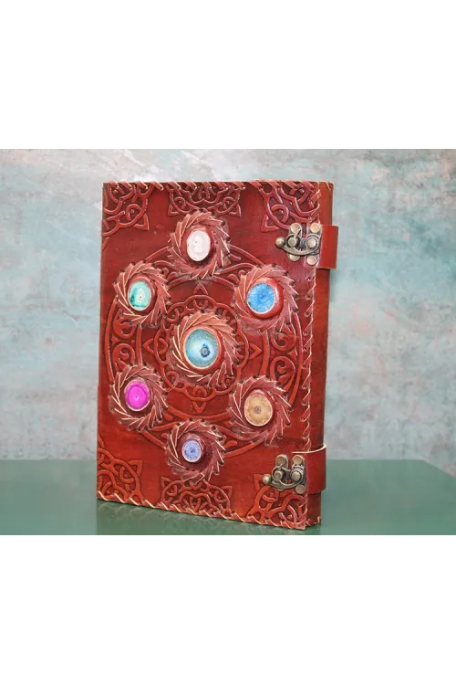 Taşlı Deri Defter Ksk3156