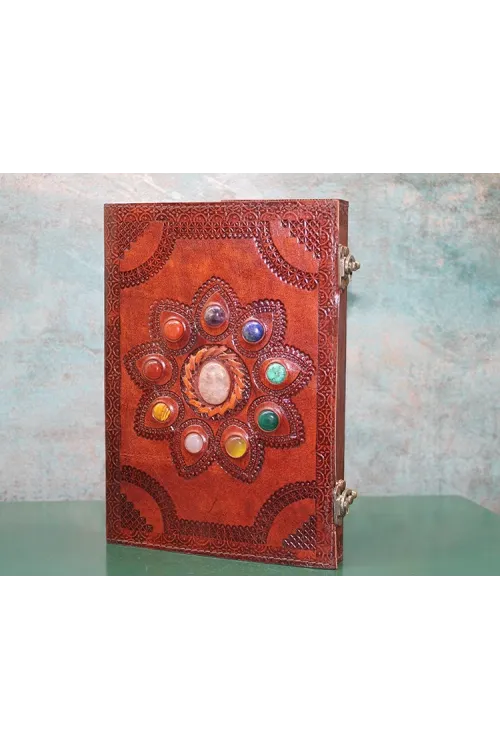 Taşlı Deri Defter Ksk3157