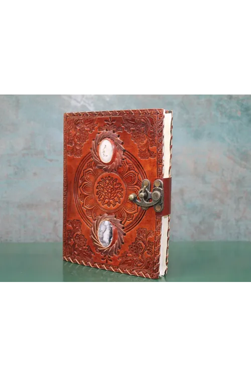 Taşlı Deri Defter (1 Adet) Seçenek 2