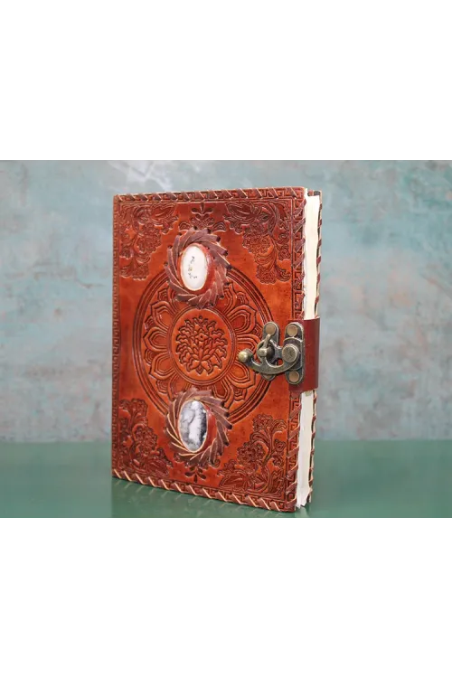 Taşlı Deri Defter (1 Adet) Seçenek 9