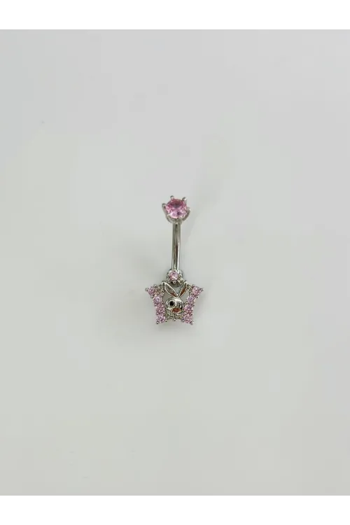 Tavşan Detaylı Göbek Piercing - Pg0171