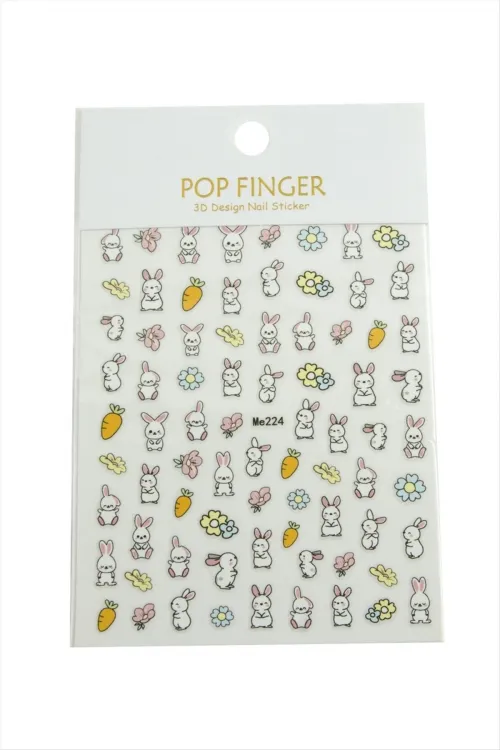 Tavşan Havuç Tattoo Dövme Sticker