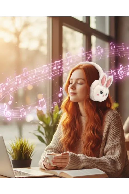 Tavşan Kulaklı Bluetooth Kulaklık Şarjlı Kablosuz Stereo Ses