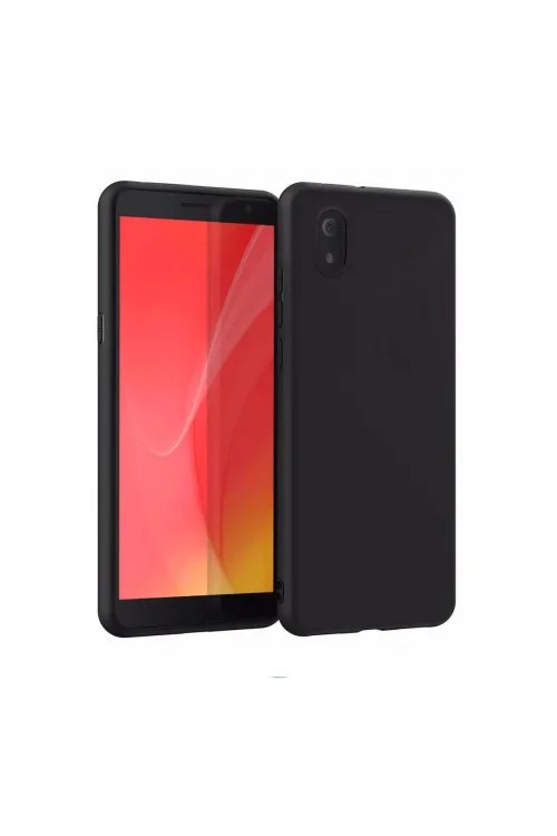 Tcl L7 Kılıf First Silikon - Siyah