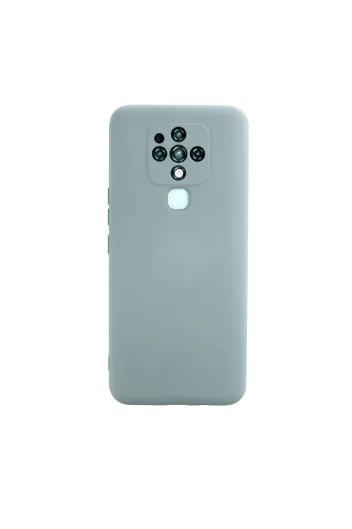 Tecno Camon 16 Kılıf Nano İçi Kadife Silikon - Buz Mavisi