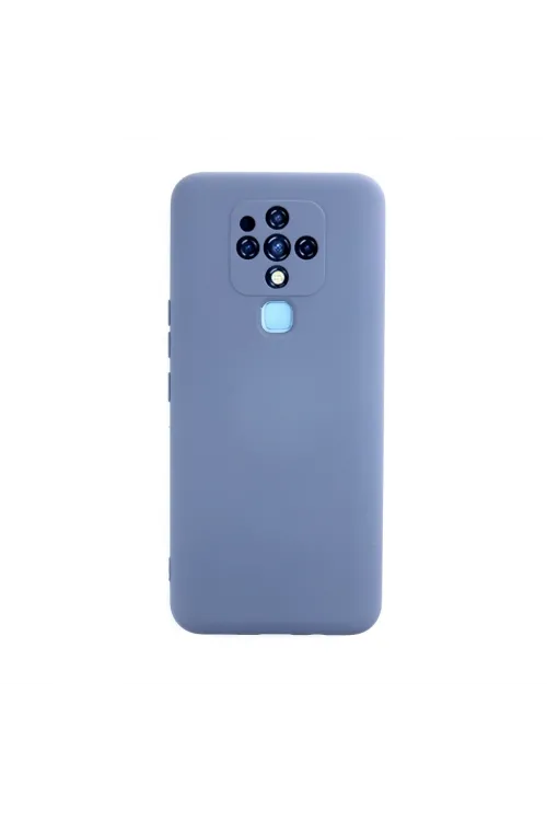 Tecno Camon 16 Kılıf Nano İçi Kadife Silikon - Gri