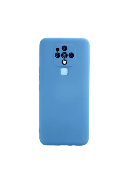 Tecno Camon 16 Kılıf Nano İçi Kadife Silikon - Mavi