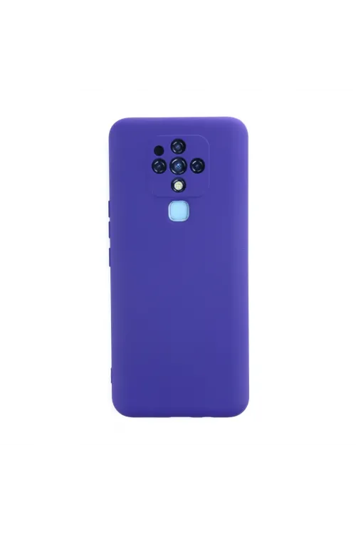 Tecno Camon 16 Kılıf Nano İçi Kadife Silikon - Mor