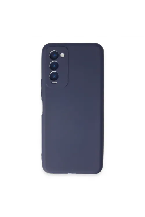 Tecno Camon 18 Kılıf First Silikon - Lacivert