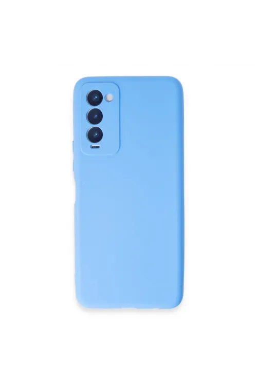Tecno Camon 18 Kılıf First Silikon - Mavi