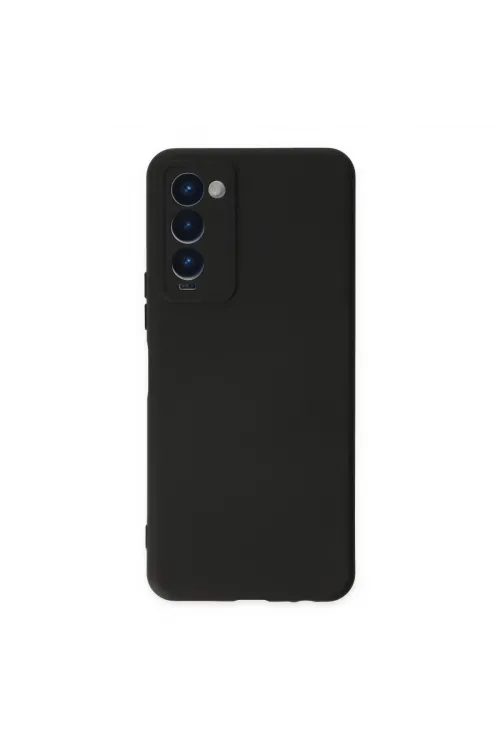 Tecno Camon 18 Kılıf Nano İçi Kadife Silikon - Siyah