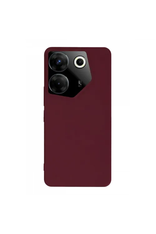 Tecno Camon 20 Pro 5g Kılıf First Silikon - Bordo