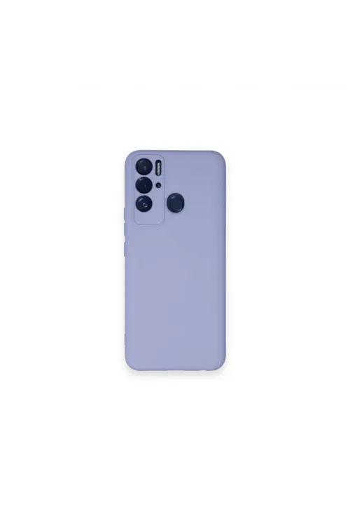 Tecno Pova Neo Kılıf Nano İçi Kadife Silikon - Lila