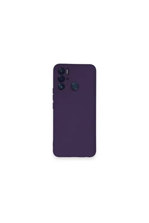 Tecno Pova Neo Kılıf Nano İçi Kadife Silikon - Mor