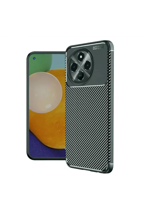 Tecno Spark 30 Pro Kılıf Auto Focus Karbon Kapak - Koyu Yeşil