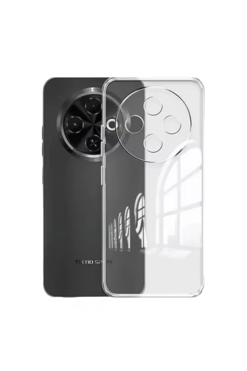 Tecno Spark 30c Kılıf Lüx Şeffaf Silikon
