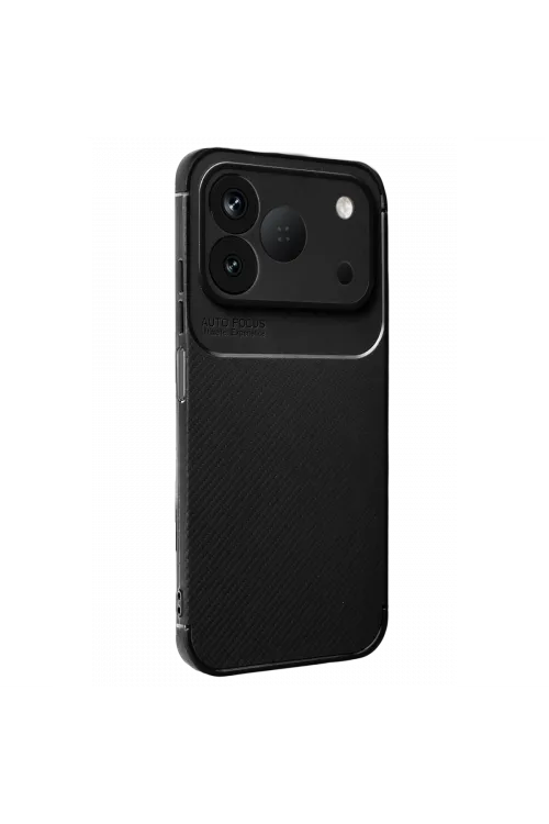 Tecno Spark 50 4G Auto Focus Karbon Kapak - Siyah