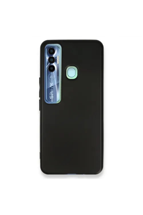 Tecno Spark 7 Pro Kılıf First Silikon - Siyah