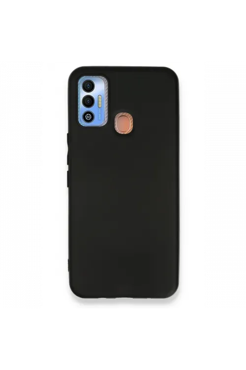 Tecno Spark 7T Kılıf First Silikon - Siyah