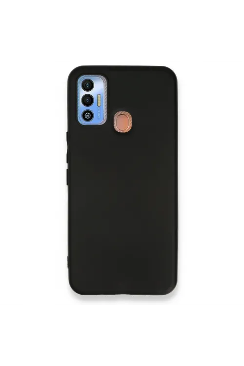 Tecno Spark 7t Kılıf First Silikon - Siyah