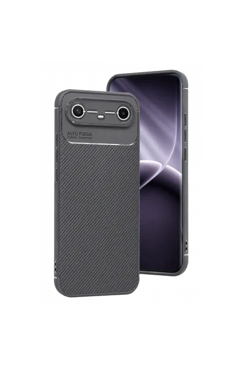 Tecno Spark Slim 5g Auto Focus Karbon Kapak - Gri
