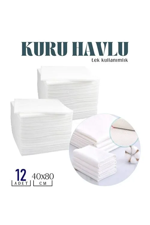Tek Kullanımlık Kuru Havlu Çok Amaçlı 40X80 CM 12 Adet 718430