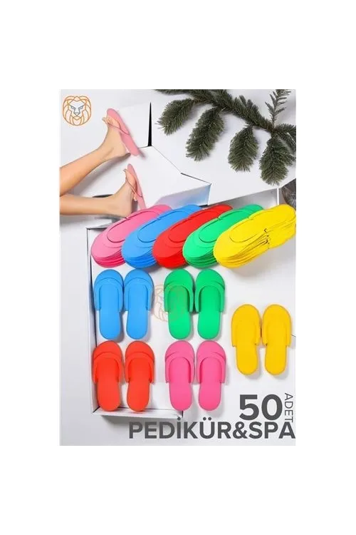 Tek Kullanımlık Pedikür Terliği - Spa Terliği Kullan-at Terlik 50 ÇİFT 714997