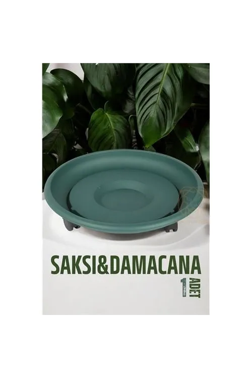 Tekerlekli Saksı Altığı 37 CM YEŞİL 721052