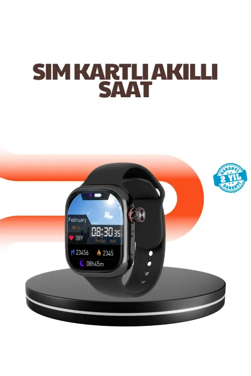 Telefon Bağımsız Sım Kartlı Akıllı Saat Nabız Ölçerli