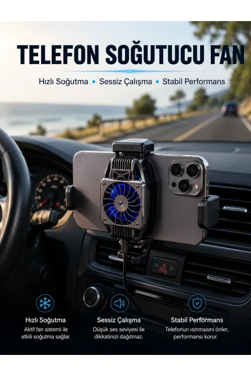 Telefon Soğutucu Fan Aktif Soğutma Sistemi İle Güçlü Performans