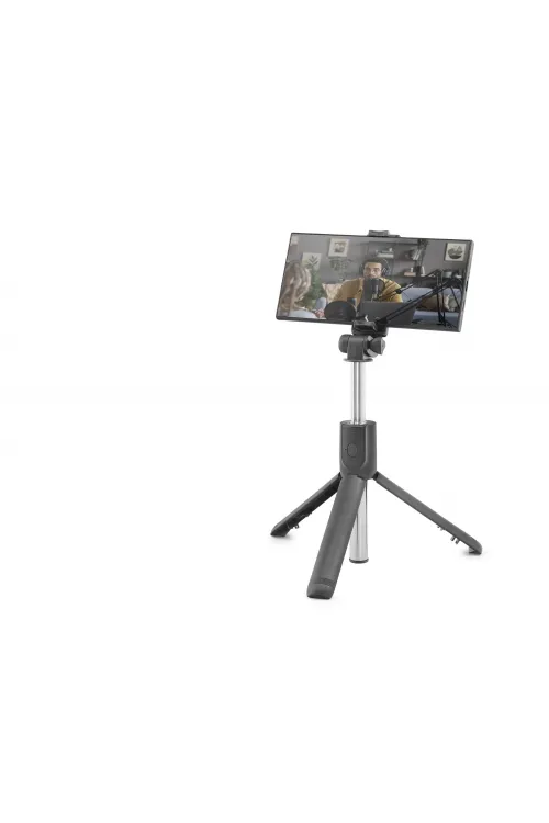 Telefon Tripodu Ve Selfie Çubuğu Seti Bluetooth Kumandalı 69 Cm - Siyah Pembe ND1037