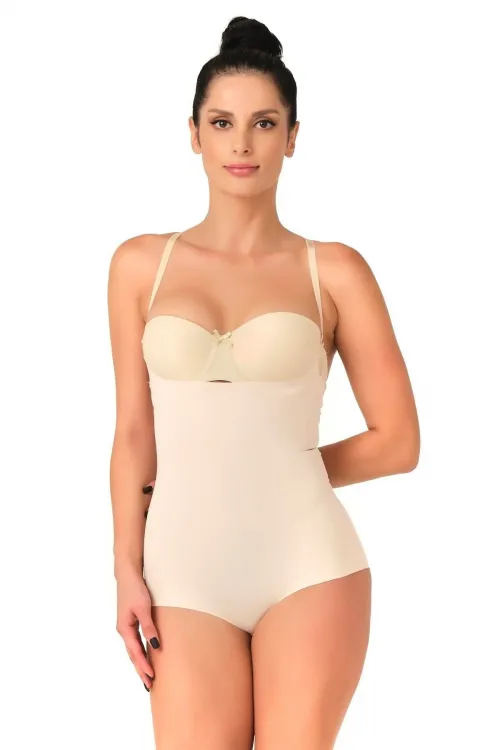 ieg™ TEN MI  2723 Lazer Kesim Göğsü Açık Slip Korse