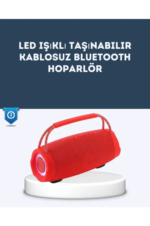 Tf Kart Ve Aux Destekli Ipx6 Suya Dayanıklı Bluetooth Hoparlör