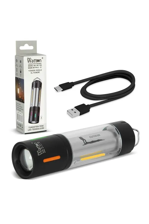 Tg Led Şarjlı Kamp Lambası Ortam Odak Aydınlatma Wt-736