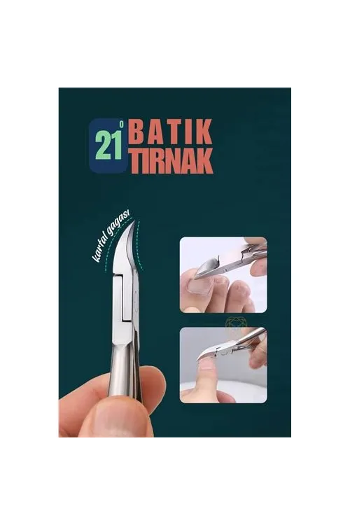 Tırnak Batık Makası Pedikür Makası Paslanmaz Çelik Profesyonel