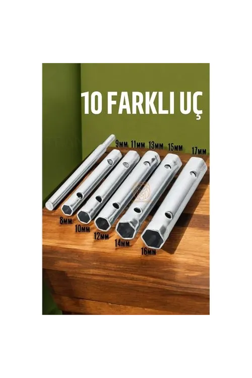Tork Lokma Seti Boru Kovan Tip Anahtar Seti Buji Anahtarı 423236
