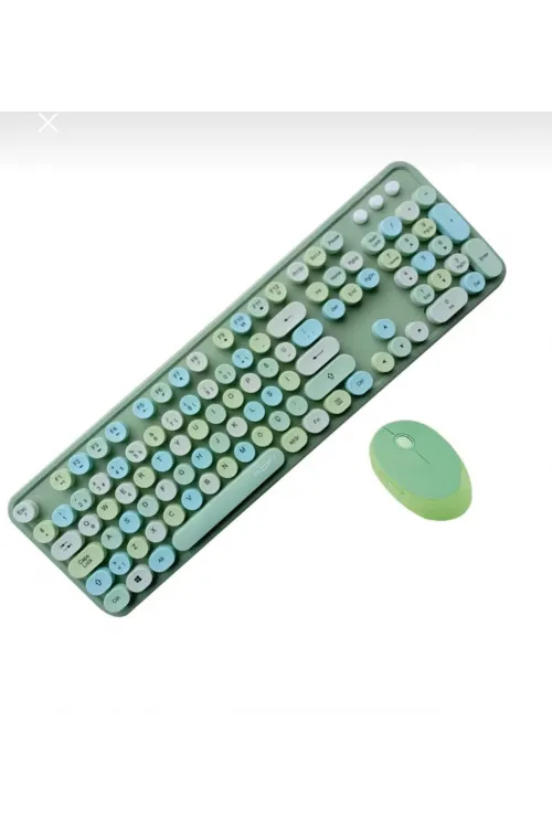 Tr Mofii Sweet Yeşil Klavye Mouse Set