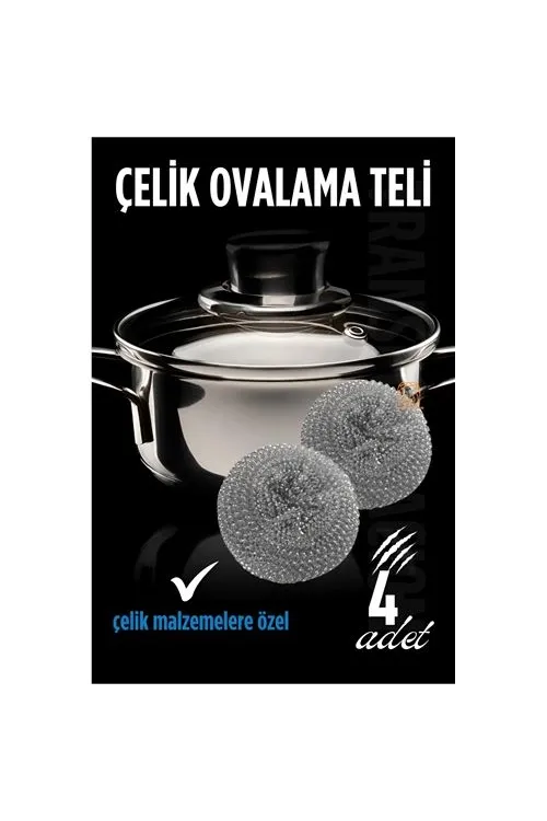 Transformacion Çelik Bulaşık Ovalama Teli 4 Adet 715602