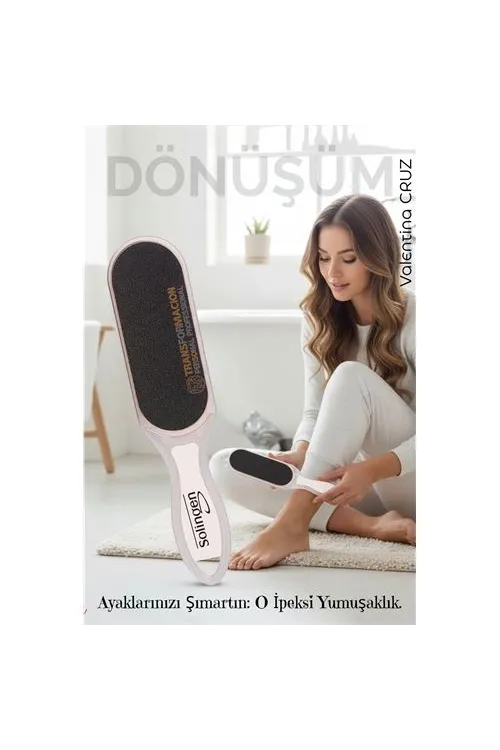 TransForMacion Peeling Çift Taraflı Ayak Törpüsü  Nasır Giderici Ölü Deri Pedikür Aleti Solingen Professional 722279