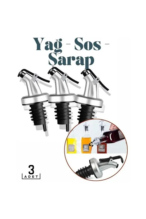 TransForMacion Şişe Tıpa Dağıtıcı Akış Seti 3lü BiancoLilla Design 718418