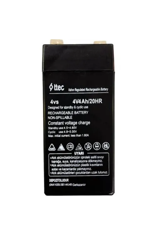 TTEC 4V 4 AH Kuru Bakımsız Akü