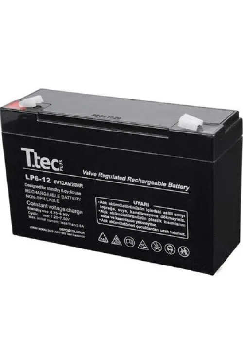 TTEC 6V 12 AH Kuru Bakımsız Akü