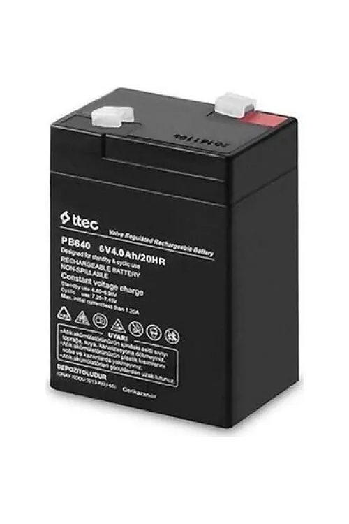 TTEC 6V 4 AH Kuru Bakımsız Akü