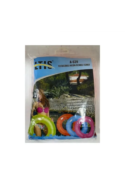 Tutacaklı Neon Renkli Simit 120 cm