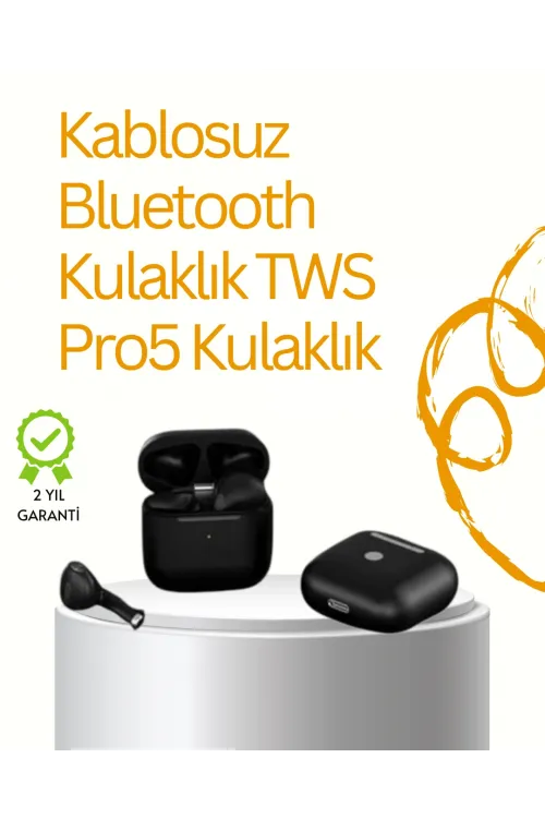 Tws Pro 5 Bluetooth Kulaklık – Gelişmiş Ses Teknolojisi Ve Uzun Batarya Ömrü