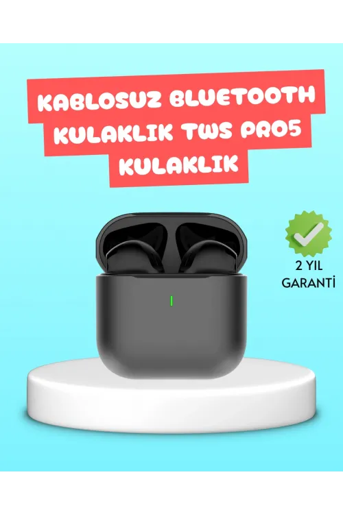 Tws Pro 5 Bluetooth Kulaklık – Kablosuz Ve Şarj Kutulu Tasarım