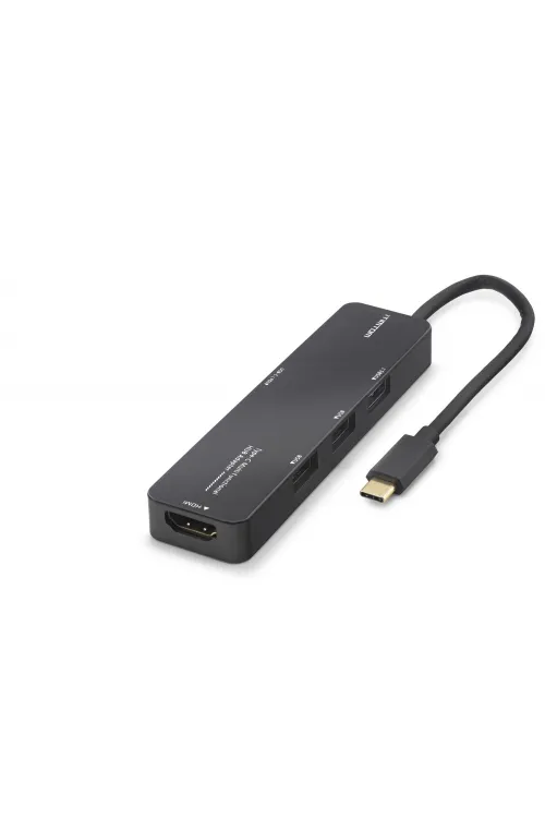 Type-c 3.2 Gen1 Hub Pd Hdmı 4K 5 Port 5 Gbps Siyah TUH305