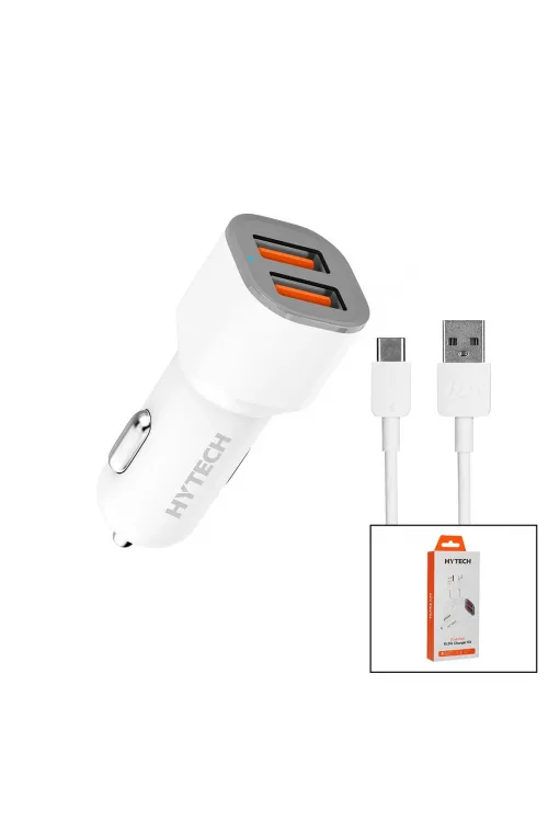 Type-c - Kablolu  Oto - Araç Çakmaklık Şarj Başlık Set  15.5w - 1mt Kablo  Hy-x46
