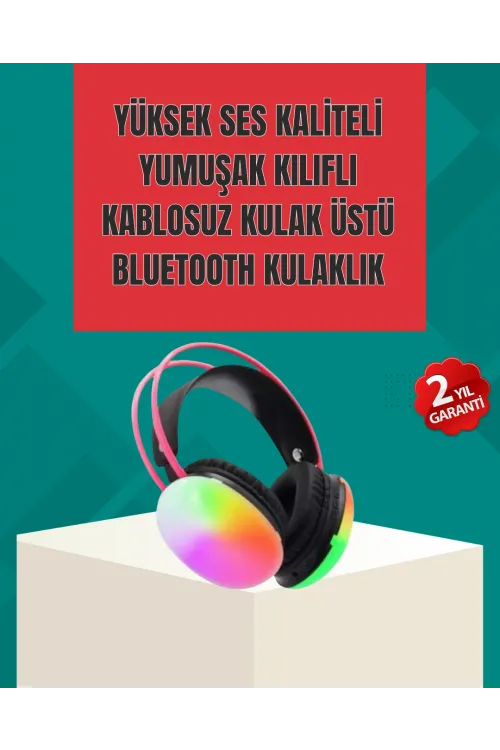 Type-c Şarjlı Rgb Işıklı Bluetooth Oyuncu Kulaklığı