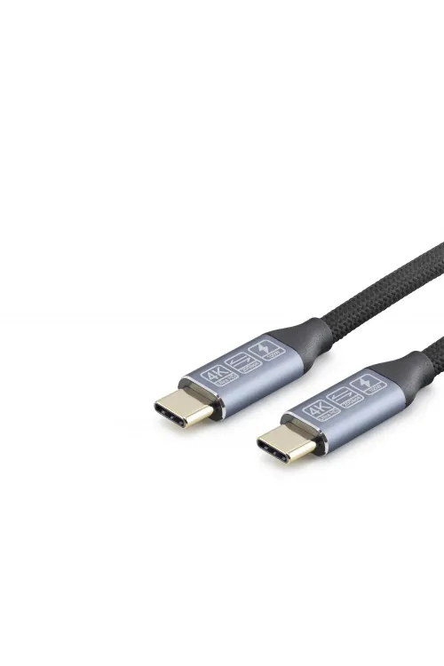 Type-C Usb 3.2 Gen2 20 Gbps 100W 4K 60Hz Şarj Ve Data Kablosu 0.5 M Siyah HDX7880